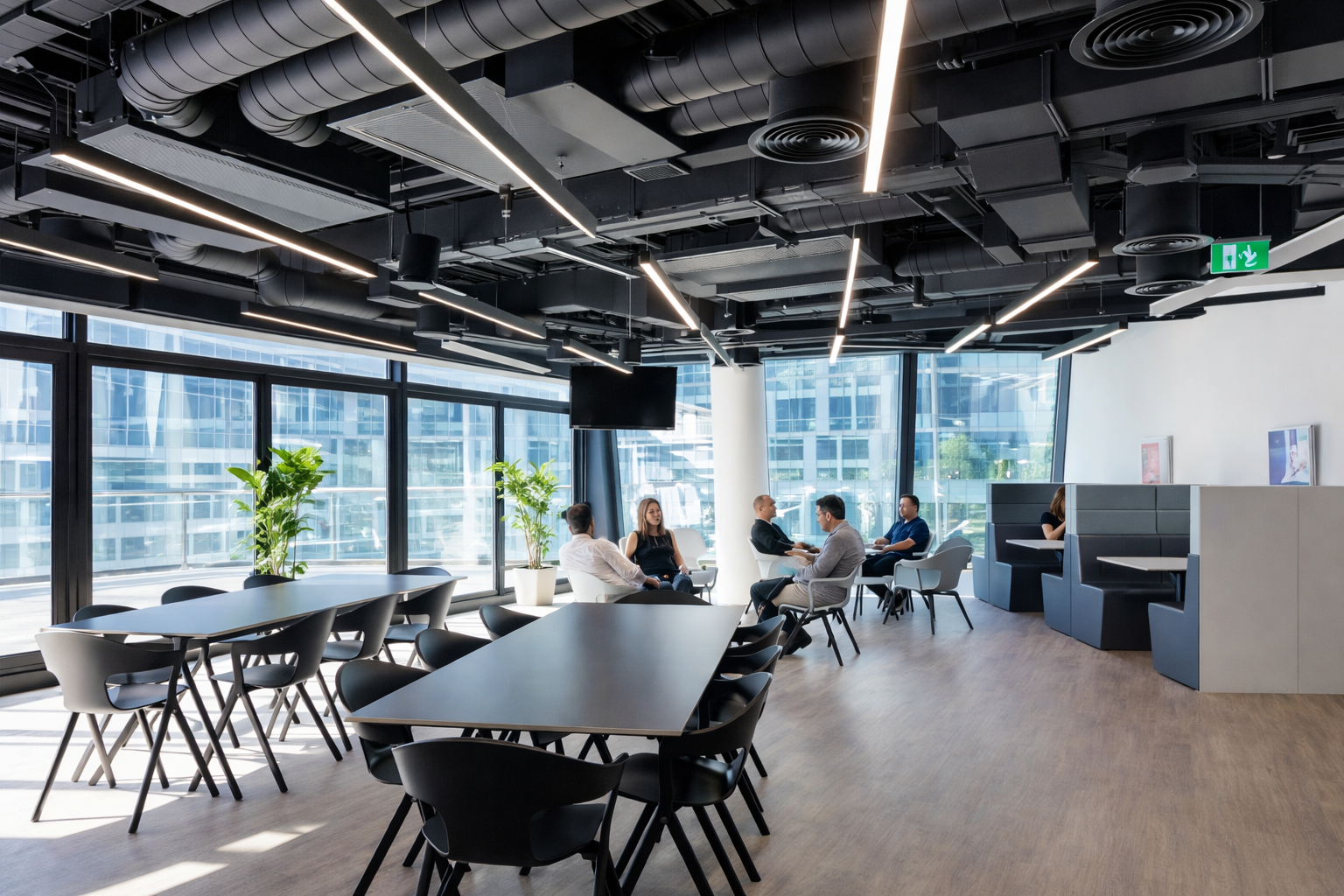 Large open office area